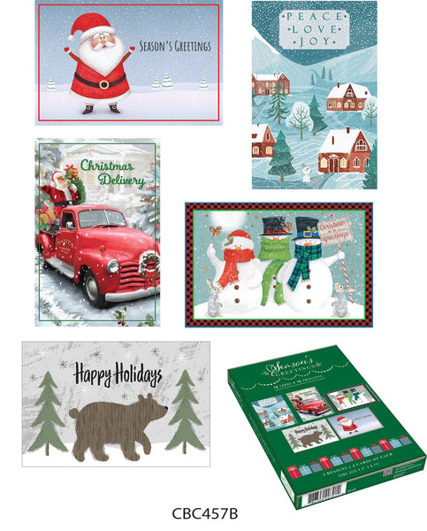 Value Pack Asst. Boxed Holiday Cards - Style A - 10ct.