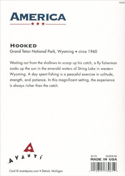 Birthday Greeting Card - Fly Fisherman - America Collection