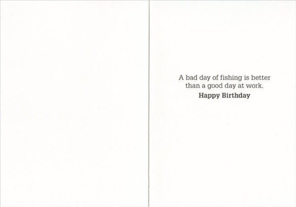 Birthday Greeting Card - Fly Fisherman - America Collection
