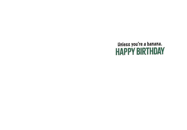 Birthday Greeting Card - Gorilla Thinker