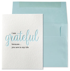 Luxury Friendship Greeting Card - Grateful You Are In My Life