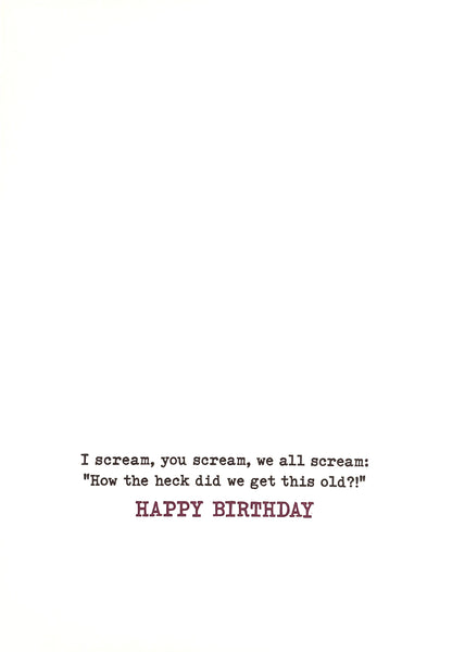 Birthday Greeting Card - Women Eating Ice Cream