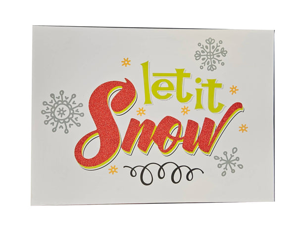 Jumbo Decorative Gift Box - Let it Snow