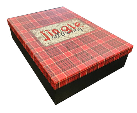 Jumbo Decorative Gift Box - Jingle All the Way
