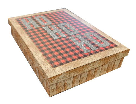 Medium Decorative Gift Box - HO HO HO