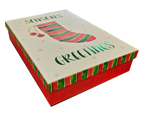 Medium Decorative Gift Box - Season's Greetings