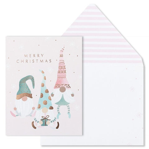Holiday Greeting Card - Merry Christmas Gnomes