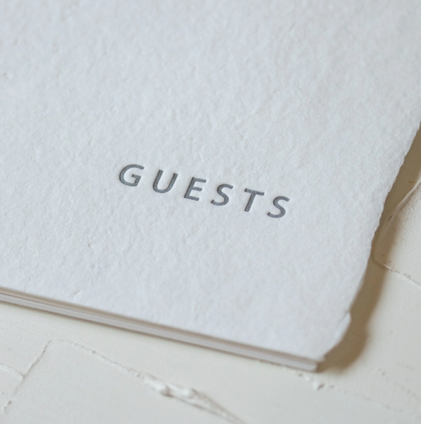 Soft-Cover Letterpress Mini Guest Book
