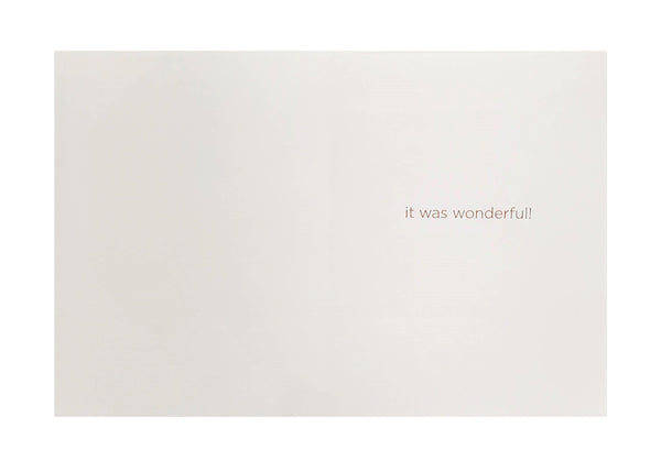 Luxury Thank You Greeting Card - Table Setting