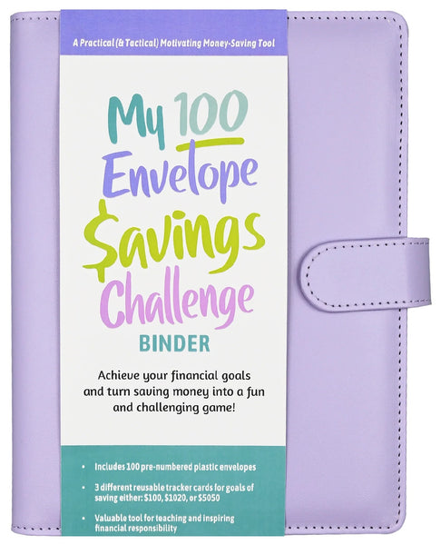 My 100 Envelope Savings Challenge Binder