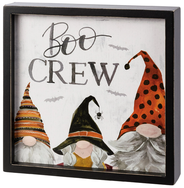 Inset Box Sign - Boo Crew