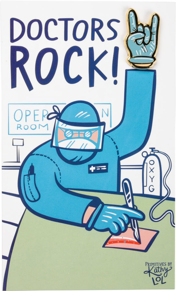 Enamel Pin - Doctors Rock