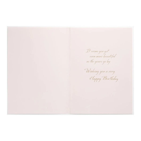 Luxury Birthday Greeting Card - Sister With Flowers and Butterflies