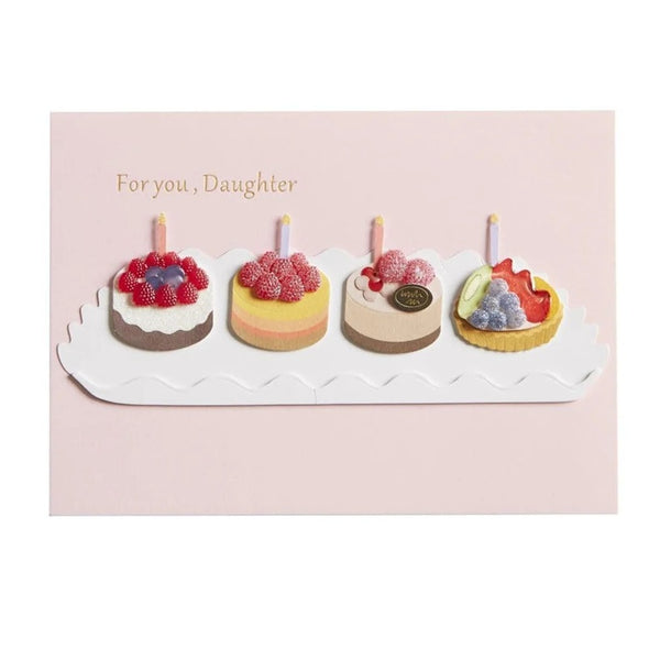 Luxury Birthday Greeting Card - Daughter Sweets