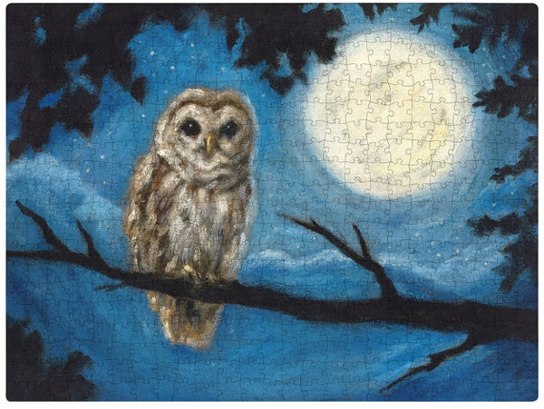 Jigsaw Puzzle - Painted Halloween Owl