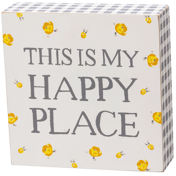 Block Sign - This Is My Happy Place