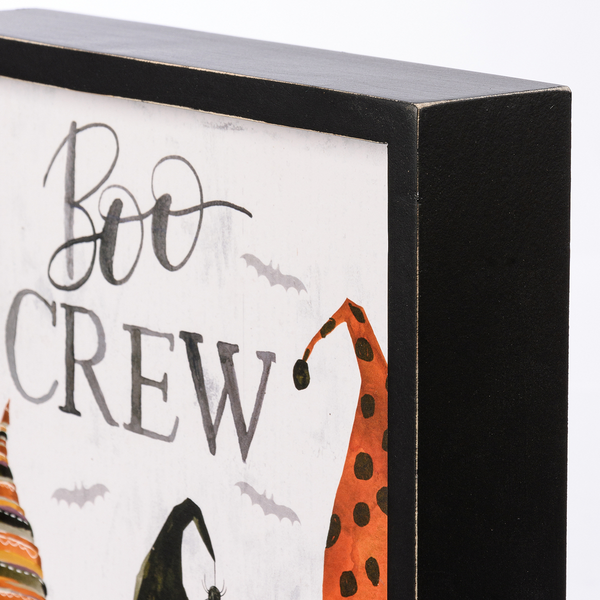 Inset Box Sign - Boo Crew