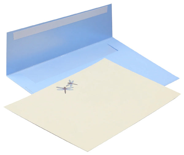 Correspondence Cards - Blue Dragonflies