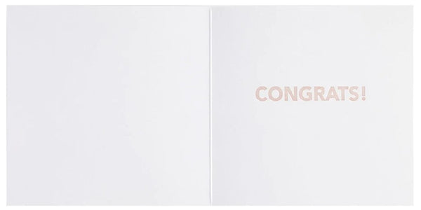 Luxury Engagement Greeting Card - Stacked Words