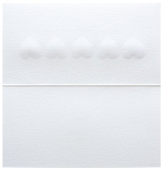 Luxury Romance Greeting Card - Row of Hearts