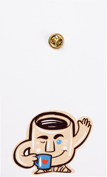 Enamel Pin - Coffee Is Like A Hug In A Mug