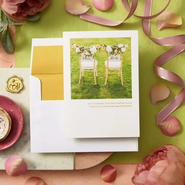 Luxury Wedding Greeting Card - Chairs