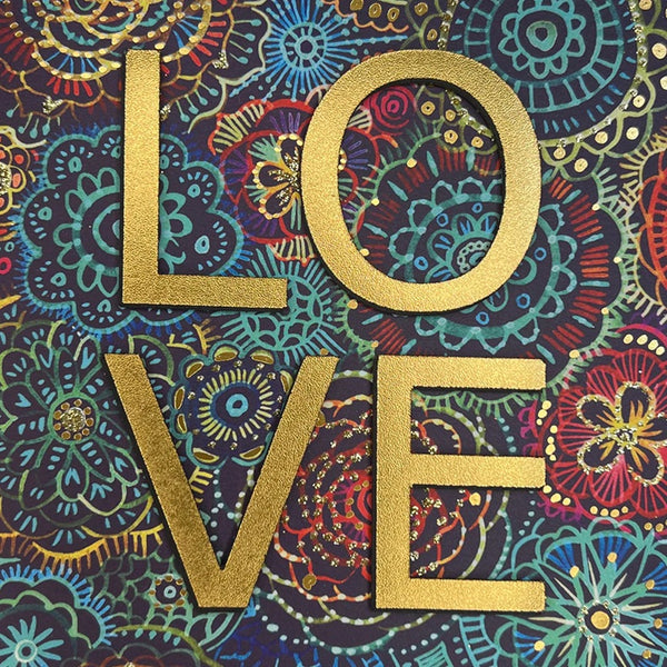 Luxury Romance Greeting Card - Stacked Love