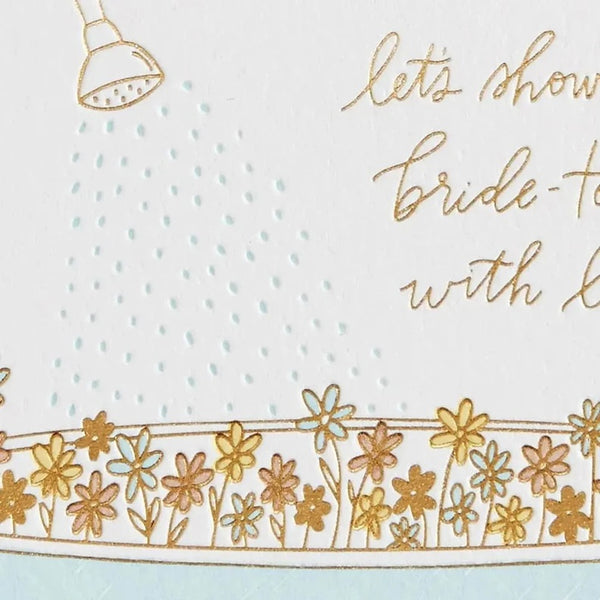Luxury Wedding Shower Greeting Card - Bathtub
