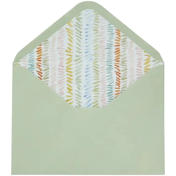 Luxury Get Well Greeting Card - Meadow Scallop