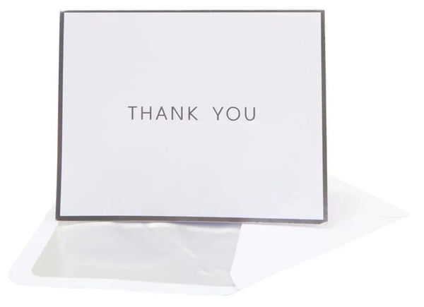 Luxury Thank You Card Set - Silver
