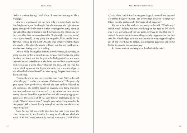 Novel - Alice's Adventures in Wonderland and Through the Looking Glass
