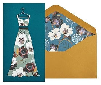 Luxury Birthday Greeting Card - Long Dress