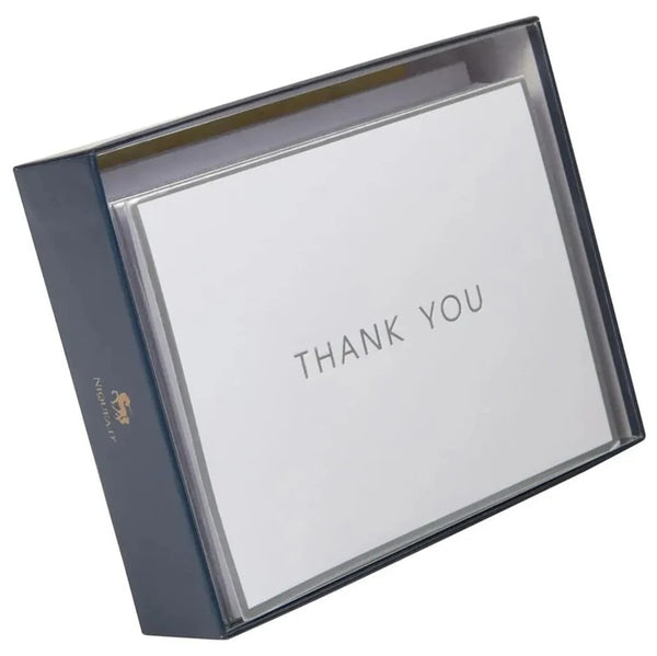 Luxury Thank You Card Set - Silver