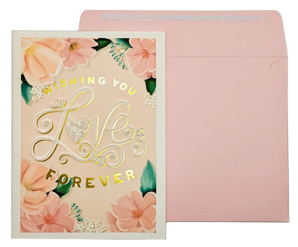 Luxury Wedding Greeting Card - Quilled Love Forever