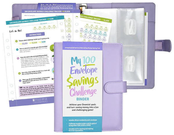 My 100 Envelope Savings Challenge Binder
