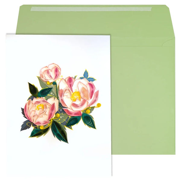 Luxury Birthday Greeting Card - Quilled Origami Floral