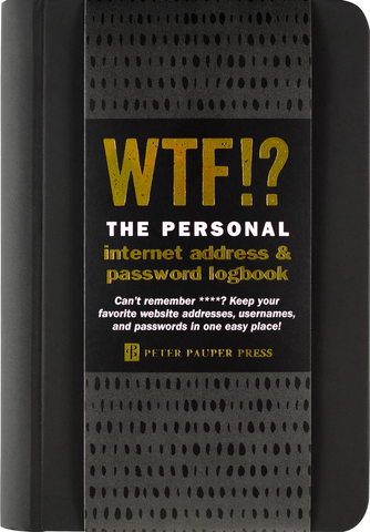 WTF!? The Personal Internet Address & Password Logbook