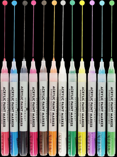Acrylic Paint Markers - Set of 12