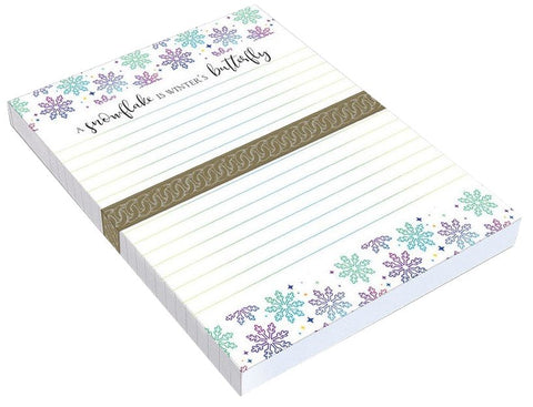 Notes & Reminder Notepad - Winter's Butterfly