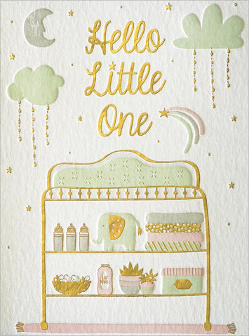 Welcome Baby Greeting Card - Hello Little One