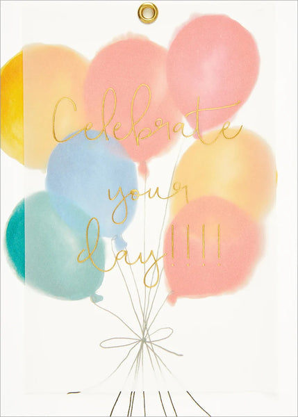 Handmade Birthday Greeting Card  - Celebrate Your Day!!!!