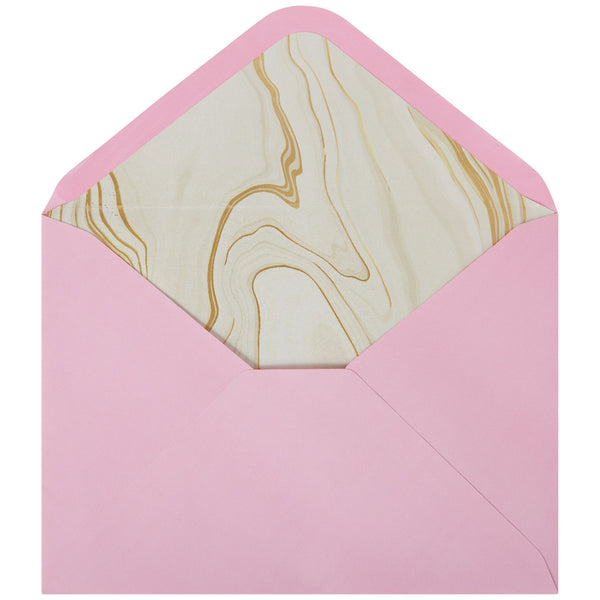 Luxury Birthday Greeting Card - Marble Birthday Cake