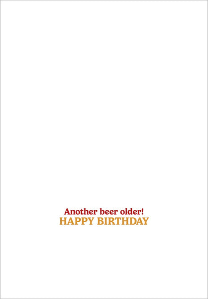 Birthday Greeting Card  - Squirrel with 6 Pack of Beer