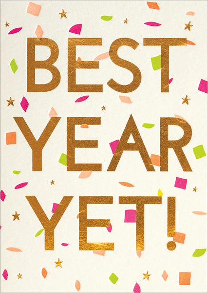 Birthday Greeting Card - Best Year Yet