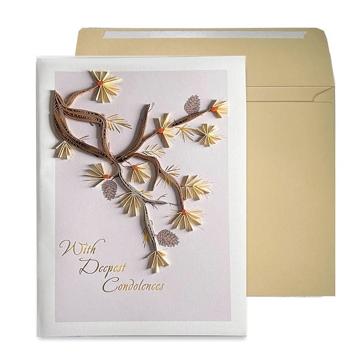 Sympathy Greeting Card - With Deepest Condolences