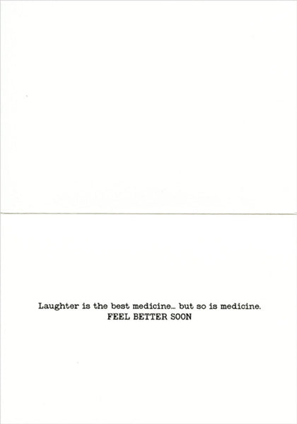 Get Well Greeting Card - Prescription Drug Store - America Collection