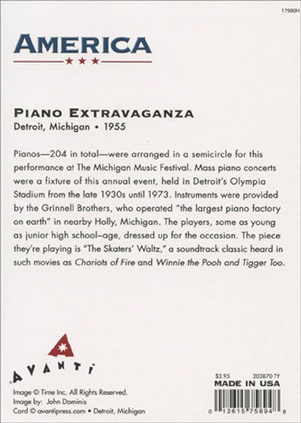 Thank You Greeting Card - Piano Concert - America Collection
