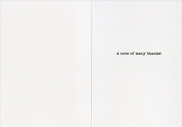 Thank You Greeting Card - Piano Concert - America Collection