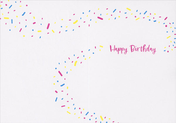 Birthday Greeting Card  - Dancing Cupcake