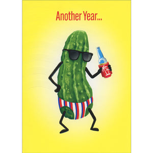 Birthday Greeting Card  - Pickle Dude